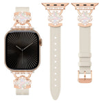 Elegant Leather Bracelet Strap for Apple Watch Series 10