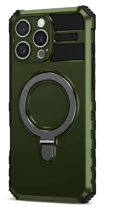 Heavy Duty MagSafe Case with Rotating Stand for iPhone 15 Series