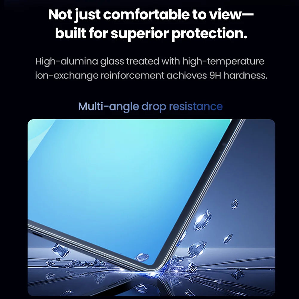 9H Hardness Tempered Glass Screen Protector for Samsung Galaxy Tab S9 FE Series