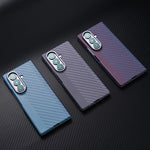Ultra-Thin Carbon Fiber Folding Case with Raised Camera Ring for Samsung Galaxy Z Fold 8 Ultra