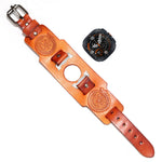 Genuine Leather Watch Band with Metal Buckle for Samsung Galaxy Watch 9
