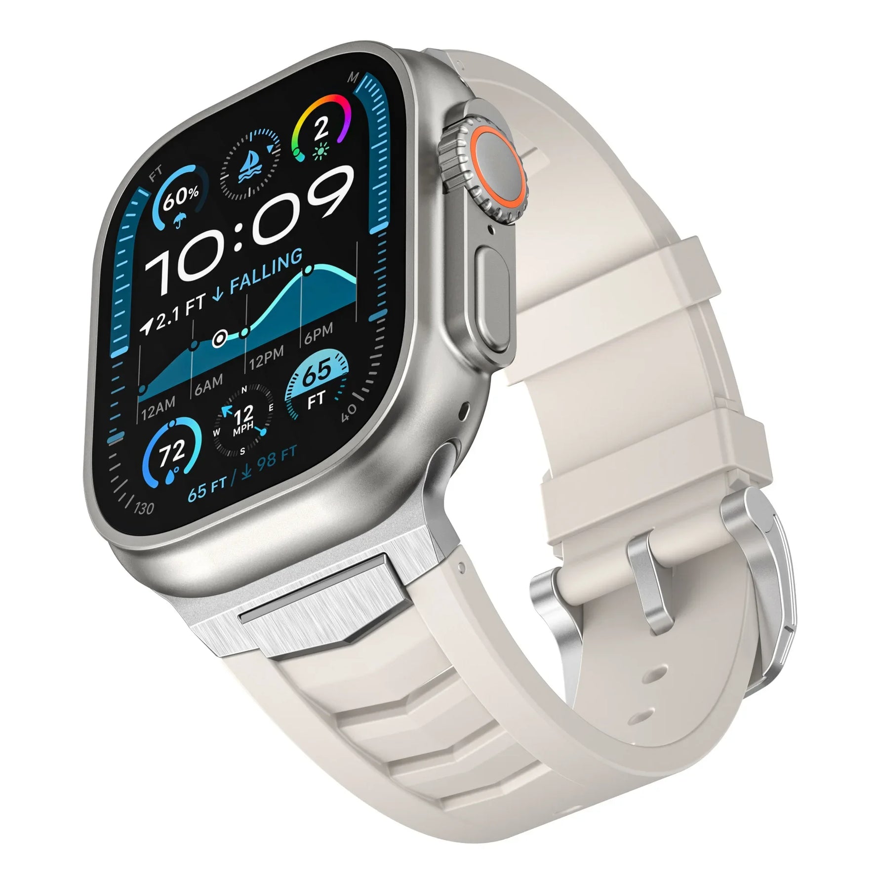 Premium Fluoro Rubber Sports Band for Apple Watch