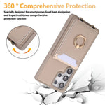 Crossbody Leather Wallet Case & Kickstand for Samsung Galaxy S25 Series