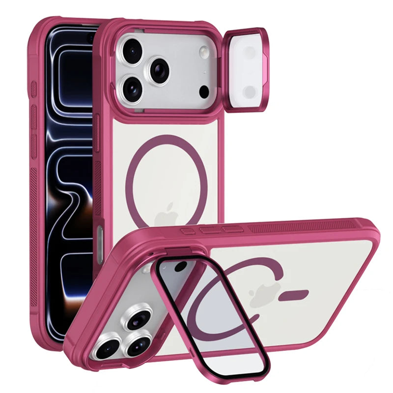 Premium MagSafe Case with Glass Camera Lens Protection for iPhone 17 Series
