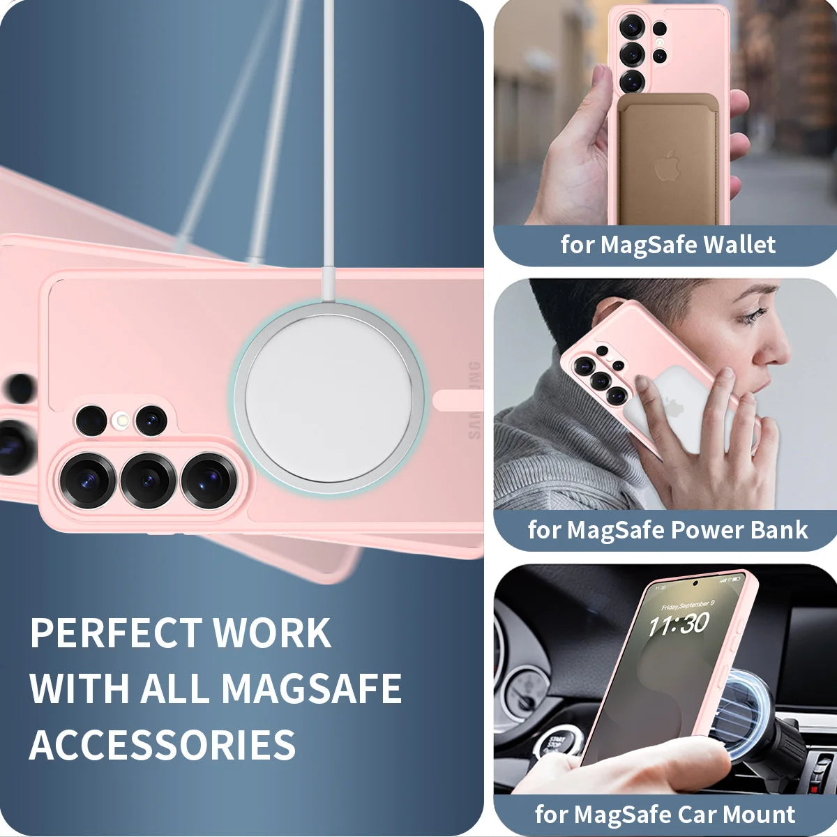 Shockproof Skin-Friendly Matte Magnetic Case for Samsung Galaxy S26 Series