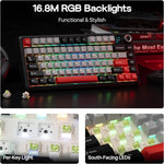 Aula F75 MAX 75% Wireless Mechanical Keyboard with LCD Screen