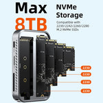 CABLETIME 7-in-1 USB-C Hub With Magnetic NVMe SSD