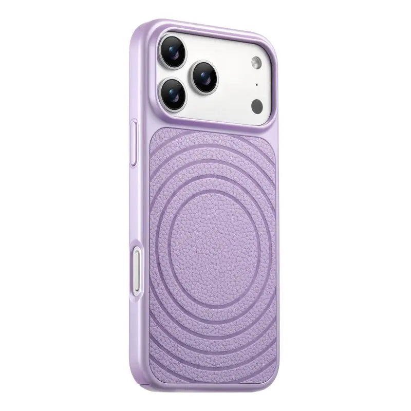 Luxury Wave Pattern MagSafe Leather Case for iPhone 17 Series