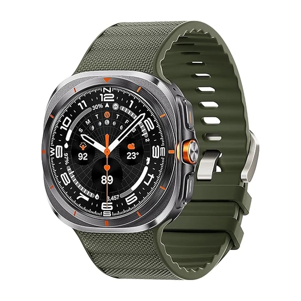 Functional Silicone and Nylon Band for Samsung Galaxy Watch Ultra