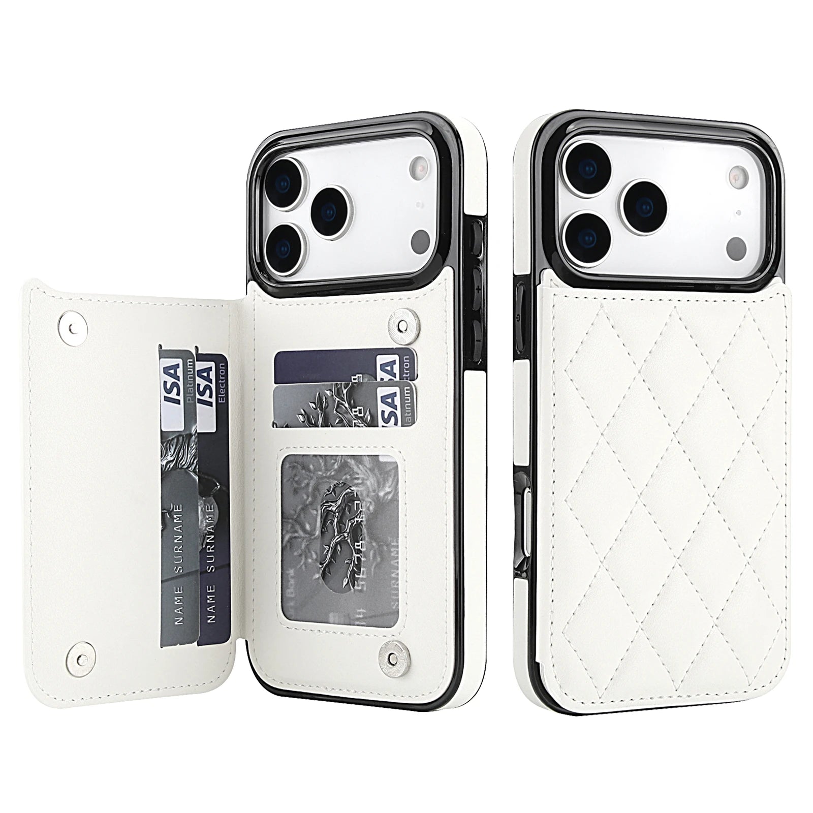 Small Fragrance Style Leather Wallet Case for iPhone 17 Series