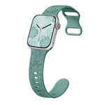 Floral Rose Engraved Bracelet Strap for Apple Watch