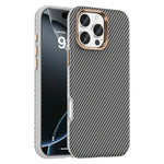 Business MagSafe Carbon Fiber Leather Case for iPhone 16 Series