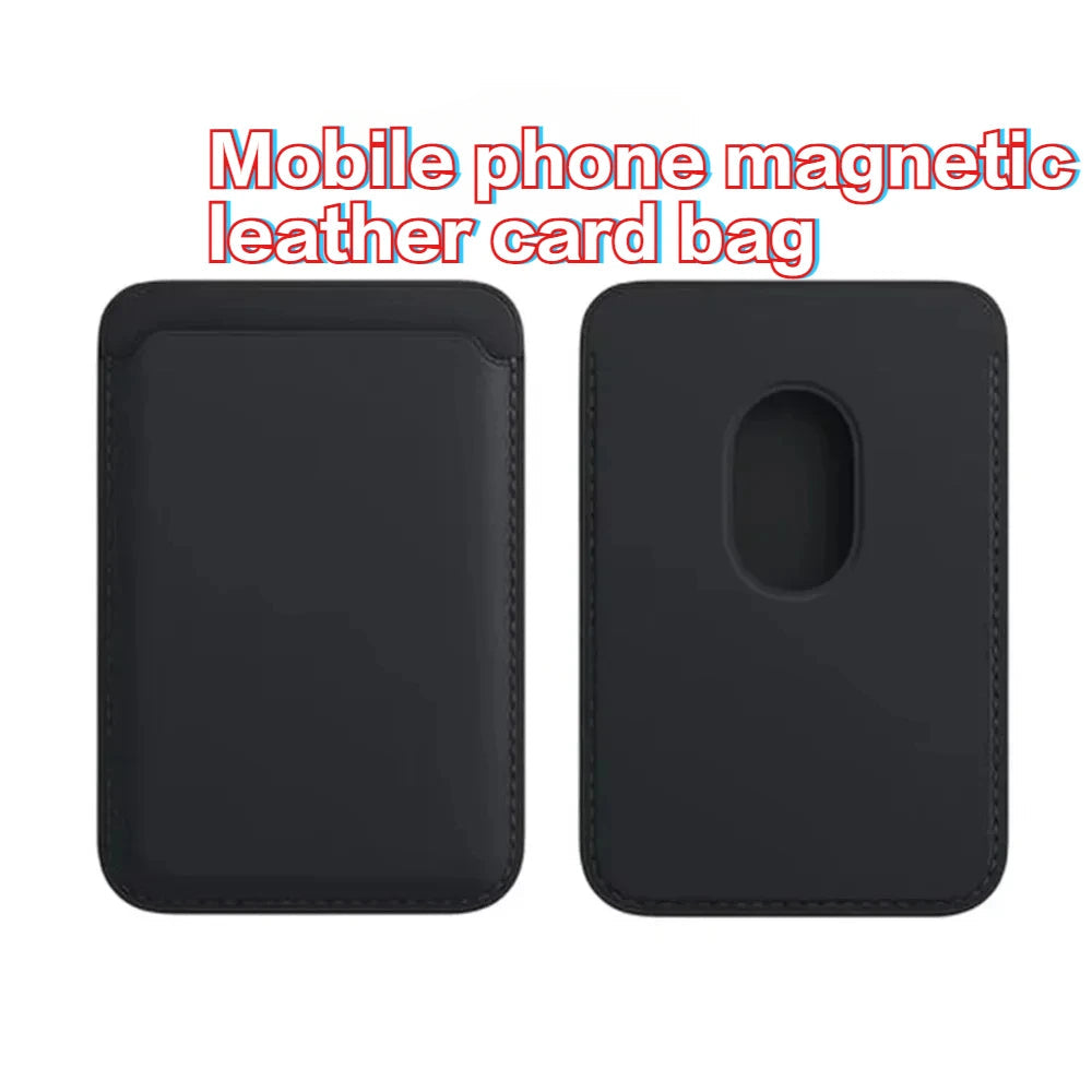 MagSafe-Compatible Luxury Leather Wallet with Card Holder