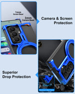 Samsung Galaxy Z TriFold Metal Frameless Case with 360° Rotating Stand