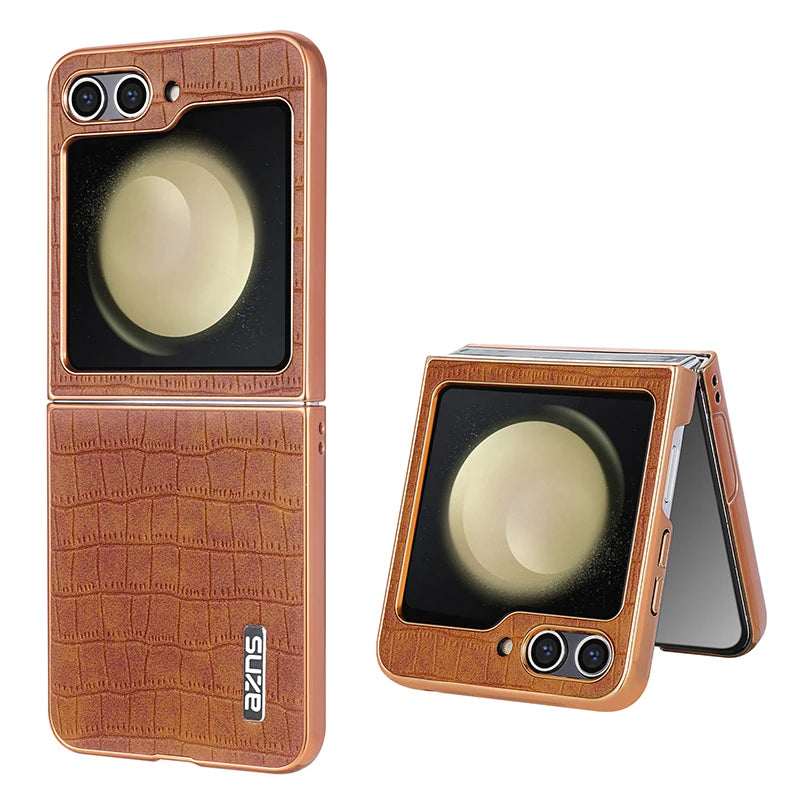 Skin-Feel Crocodile Texture Shockproof Case for Samsung Galaxy Z Flip 6