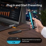 CABLETIME 5-in-1 Magnetic Presentation Hub With Laser Remote
