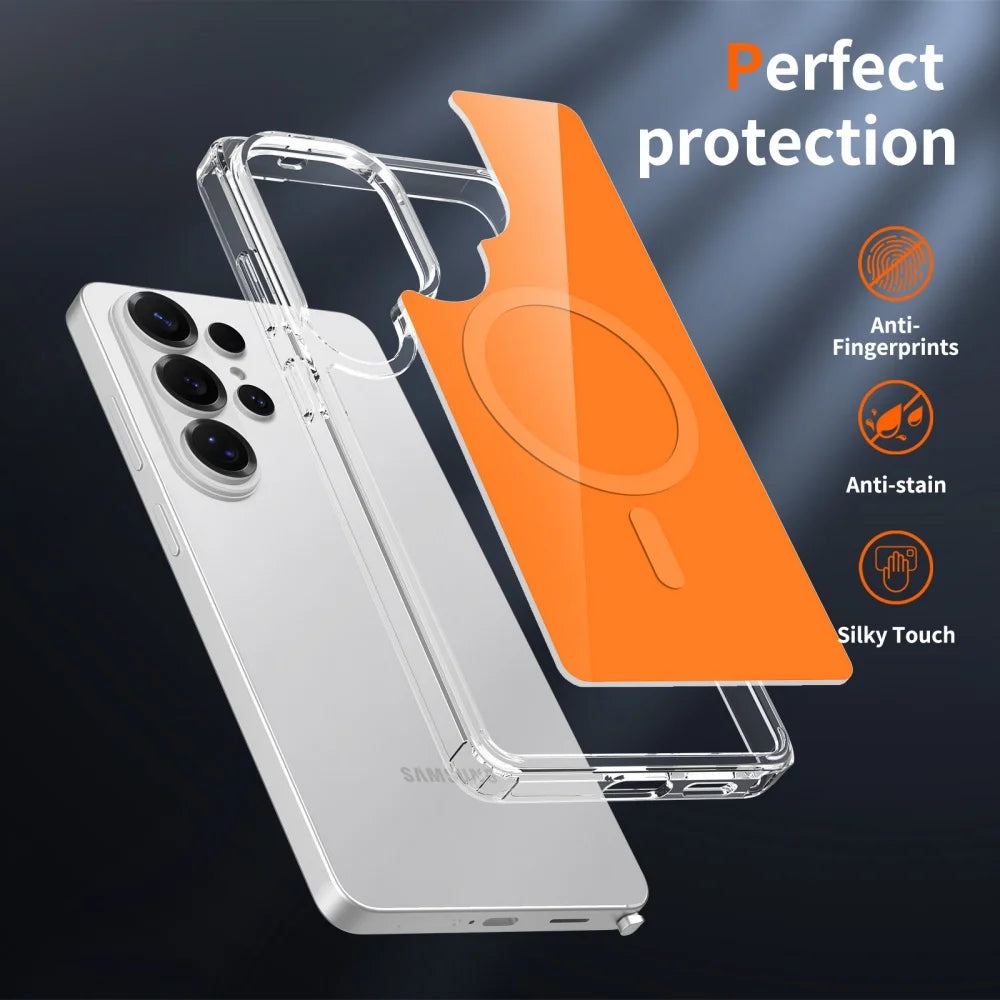 Shockproof Transparent Magnetic Case for Samsung Galaxy S26 Series