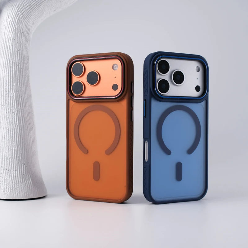 Shockproof Frosted PC MagSafe Case for iPhone 17 Series