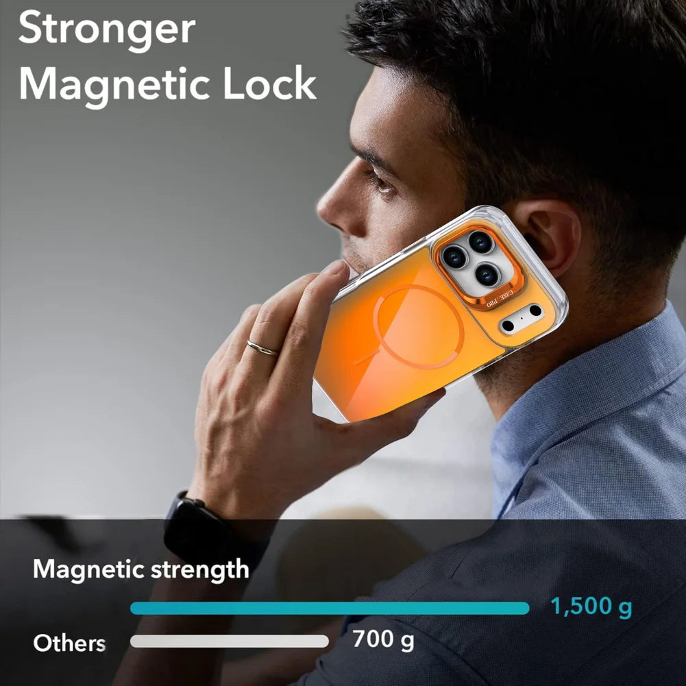 iPhone 17 Series Anti-Yellowing MagSafe Case with Lens Bracket