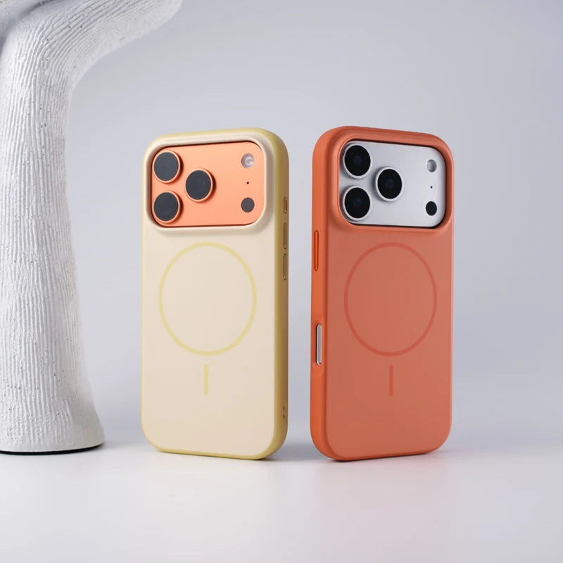 Hybrid TPU + PC Matte MagSafe Shockproof Armor Case for iPhone 17 Series