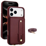 Premium PU Leather Stand Wallet Case for iPhone 17 Series