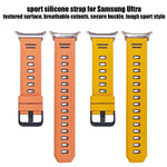 Two-Tone Perforated Silicone Sport Strap for Samsung Galaxy Watch 9