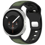 Dual-Color Perforated Sport Watch Band with Quick-Release Lugs for Samsung Galaxy Watch 9