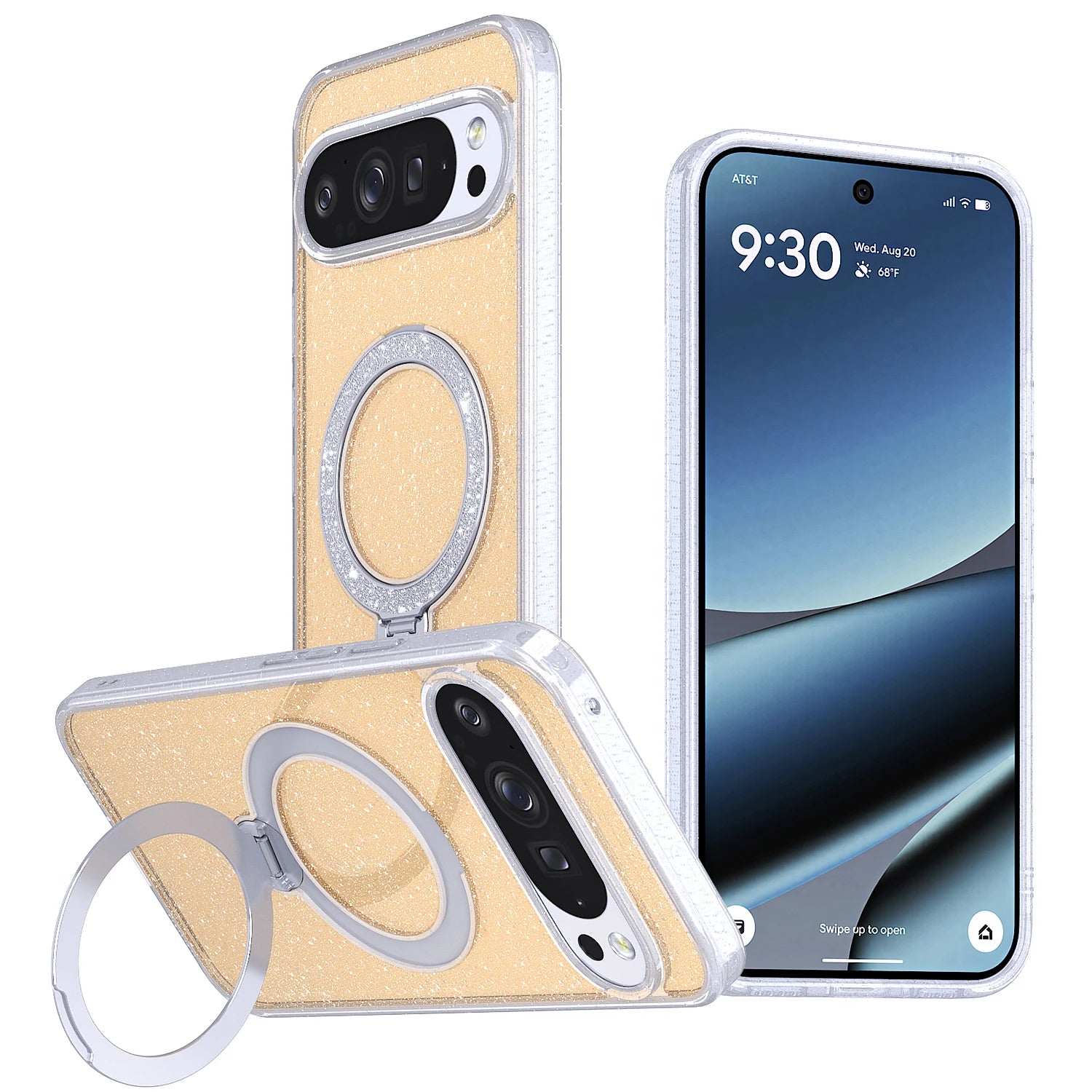 Google Pixel 9 Series Magnetic Protective Case with Ring Holder