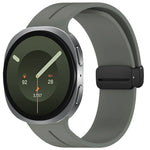 Silicone Smartwatch Band with Magnetic Snap Closure for Samsung Galaxy Watch 9