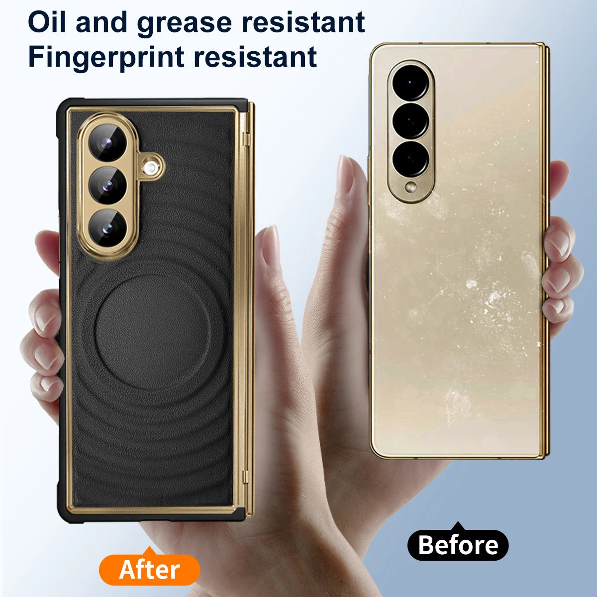 Samsung Galaxy Z Fold 7 Premium Magnetic Leather Case