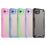 iPhone 16e Scratch-Proof Hard PC + Soft TPU Border Translucent Matte Case