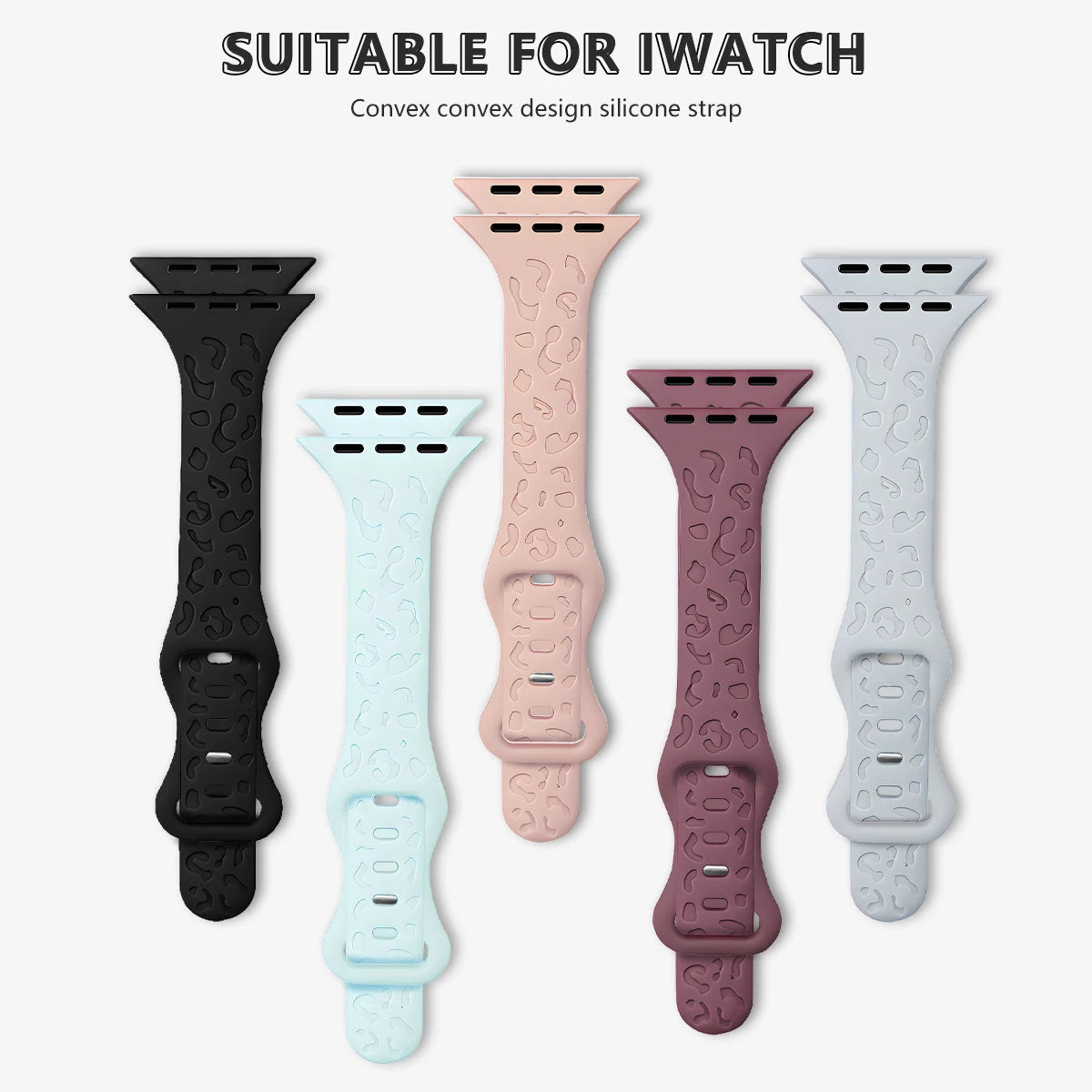 Slim Leopard Pattern Strap for Apple Watch
