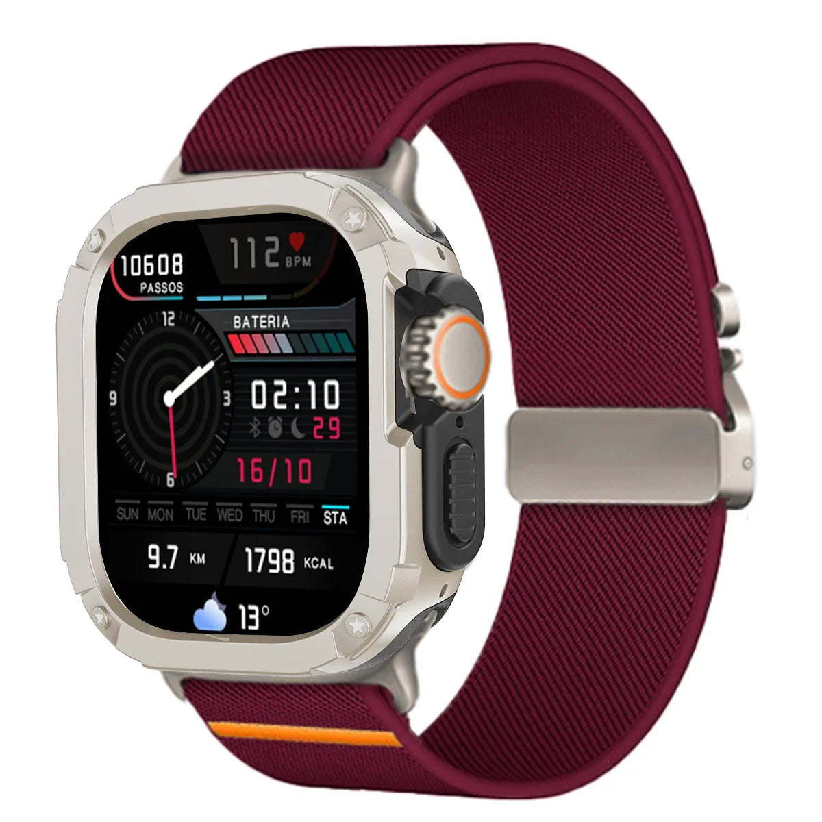 Protective Case and Nylon Sport Strap for Apple Watch