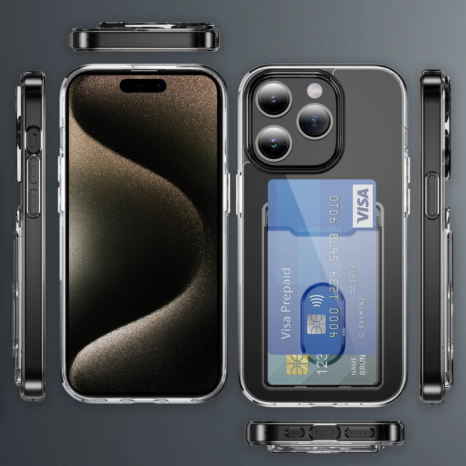 Crystal Clear Acrylic Phone Case for iPhone 16 Series