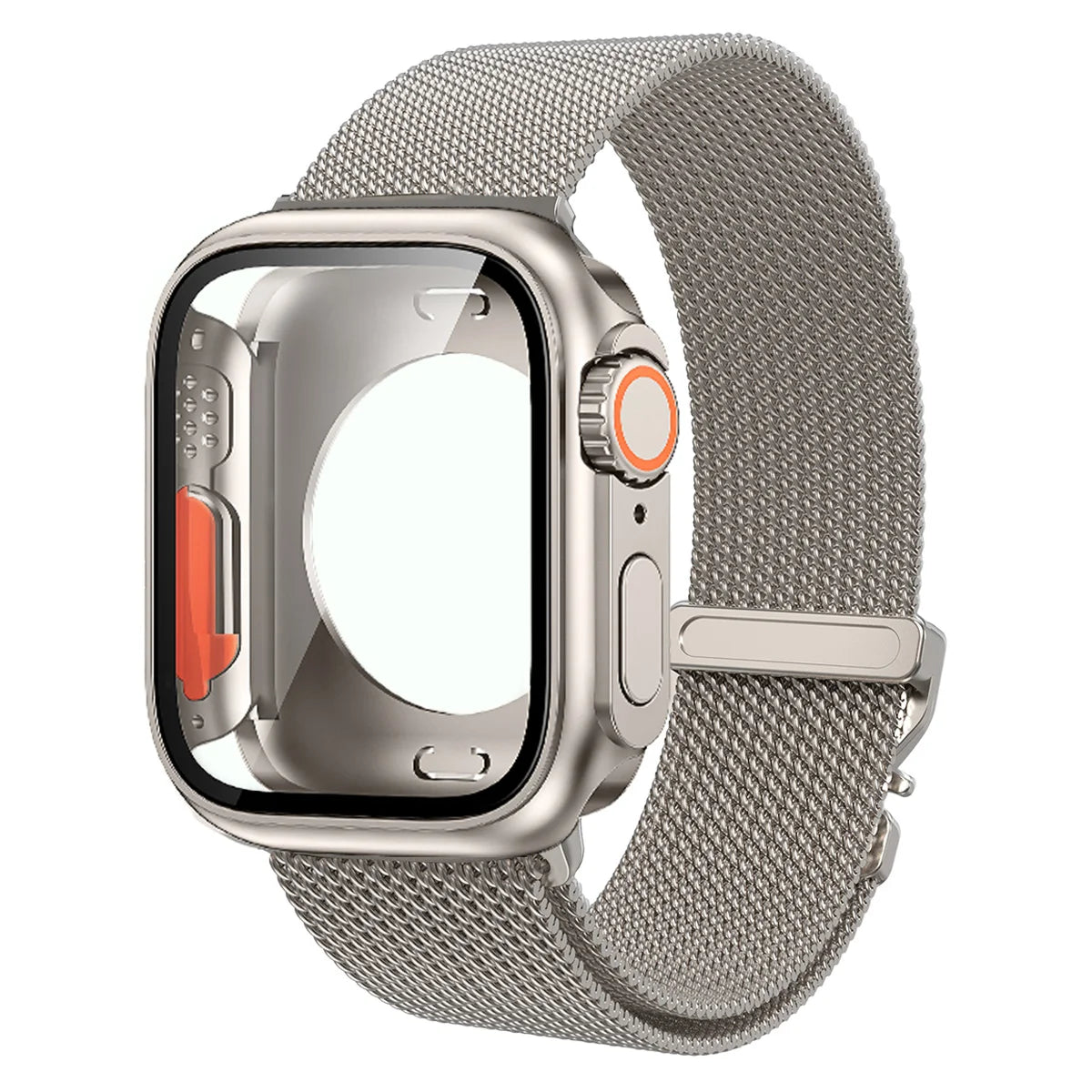 Magnetic Milanese Band with Shockproof Ultra Bumper Case for Apple Watch