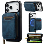 Premium Detachable MagSafe Case with Zipper Storage for iPhone 17 Series