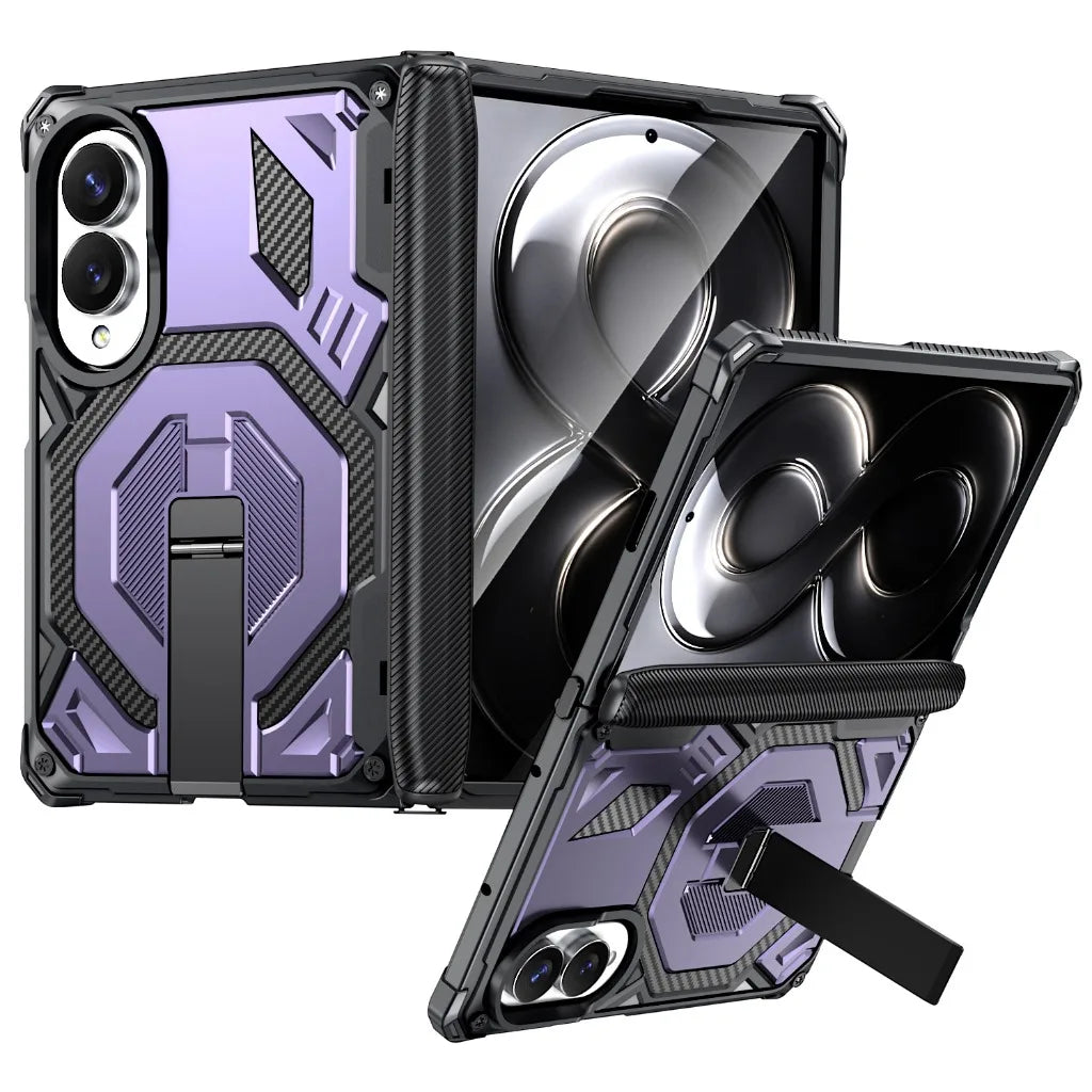Heavy-Duty Magnetic Case with Kickstand for Samsung Galaxy Z Fold 8