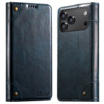 Premium Leather Flip Wallet Case with Card Slot for iPhone 17 Series