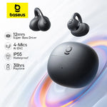 Baseus BC1 Wireless Sports Ear Clip Headphones with Super Bass and IP55 Protection