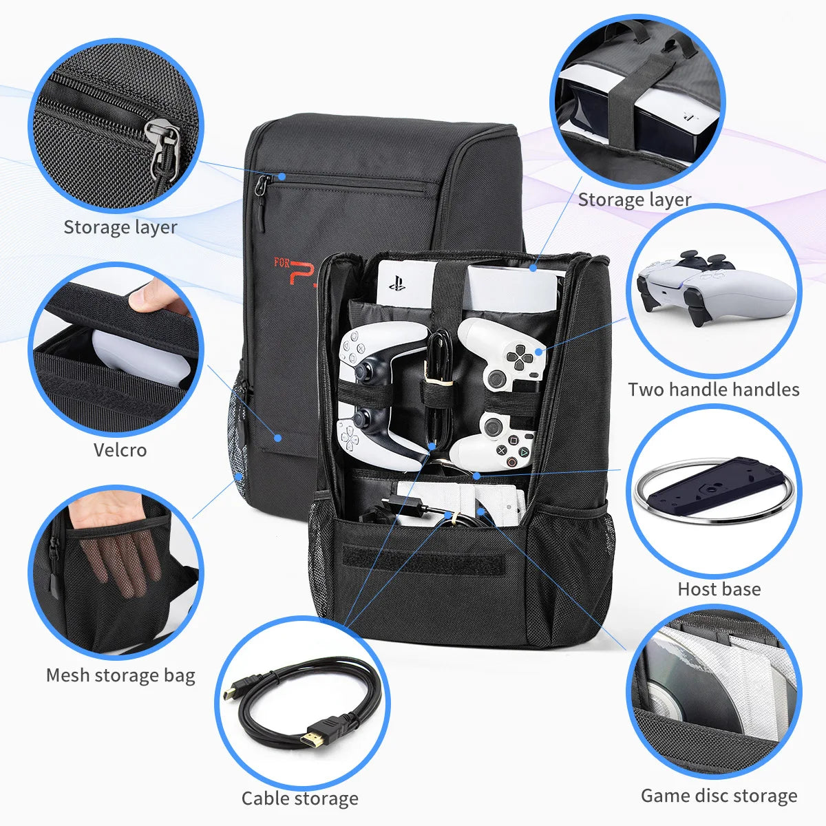 Portable Carrying Case for PlayStation 5 Pro
