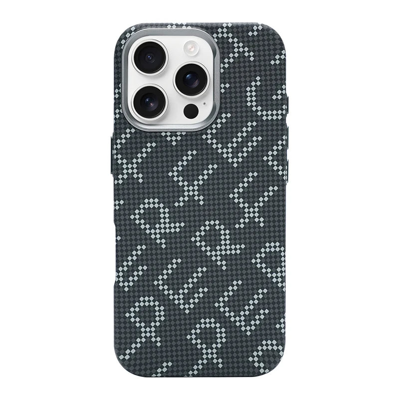 Carbon Fiber Texture MagSafe Case for iPhone 16 Series
