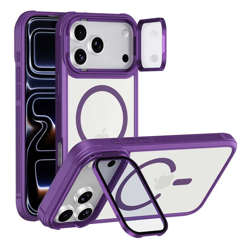 Premium MagSafe Case with Glass Camera Lens Protection for iPhone 17 Series