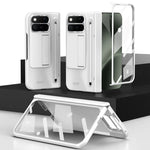 Hard PC Foldable Case with Spring-Ejection Stylus Slot for Google Pixel 10 Pro Fold