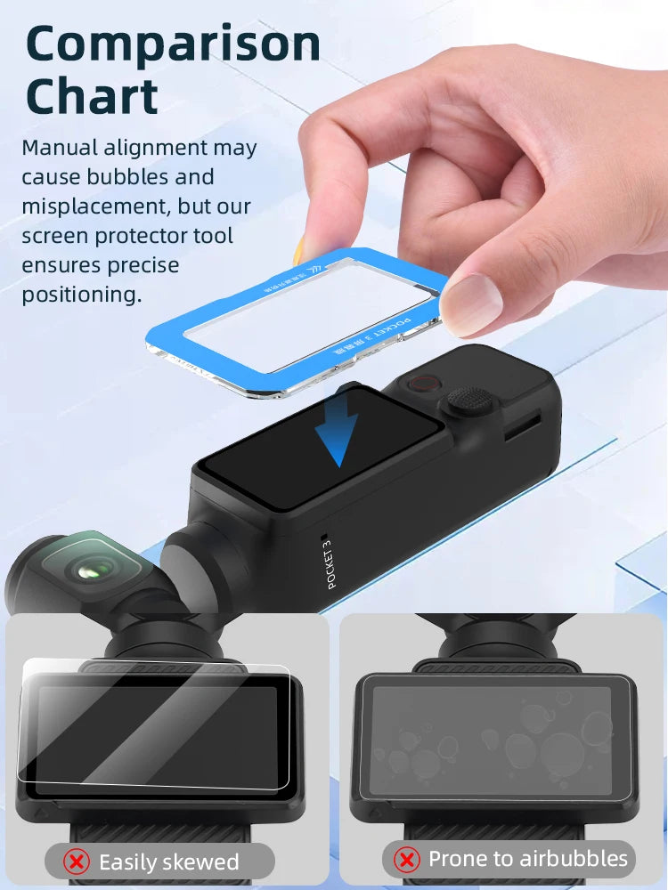 9H Hardness Tempered Glass Screen Protector for DJI Osmo Pocket 3