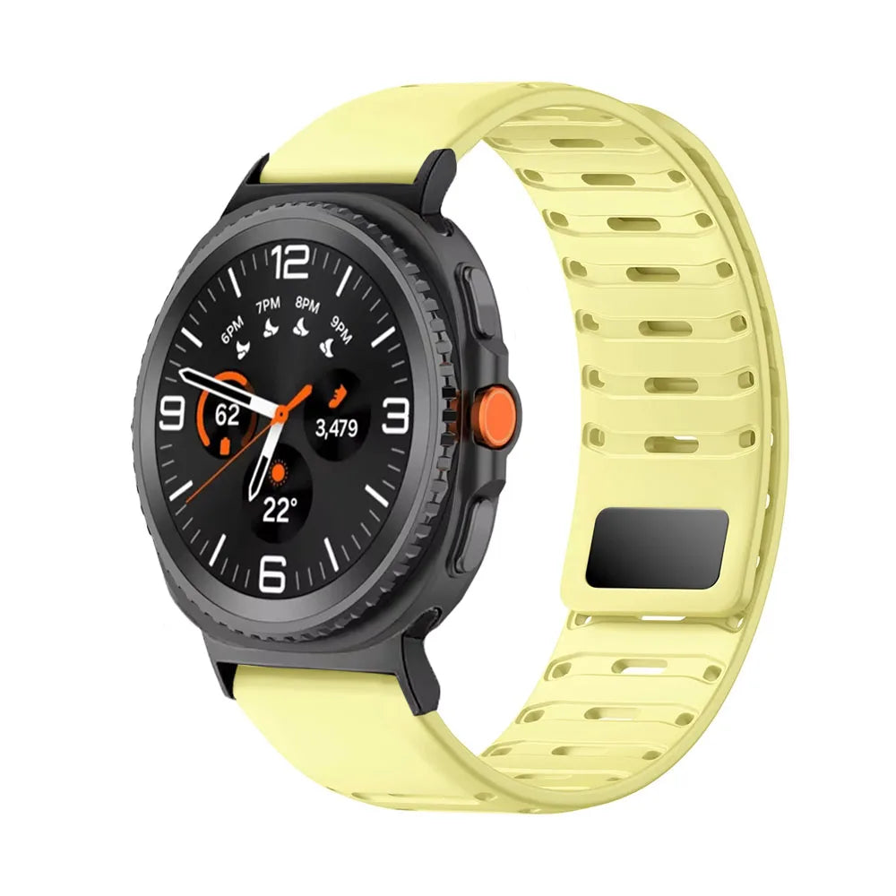 Breathable Magnetic Silicone Strap for Samsung Galaxy Watch 8 / Galaxy Watch 8 Classic