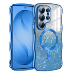 Glitter Wave Frame Magnetic TPU Case for Samsung Galaxy S26 Series