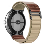 Breathable Nylon and Leather Band for Google Pixel Watch 4