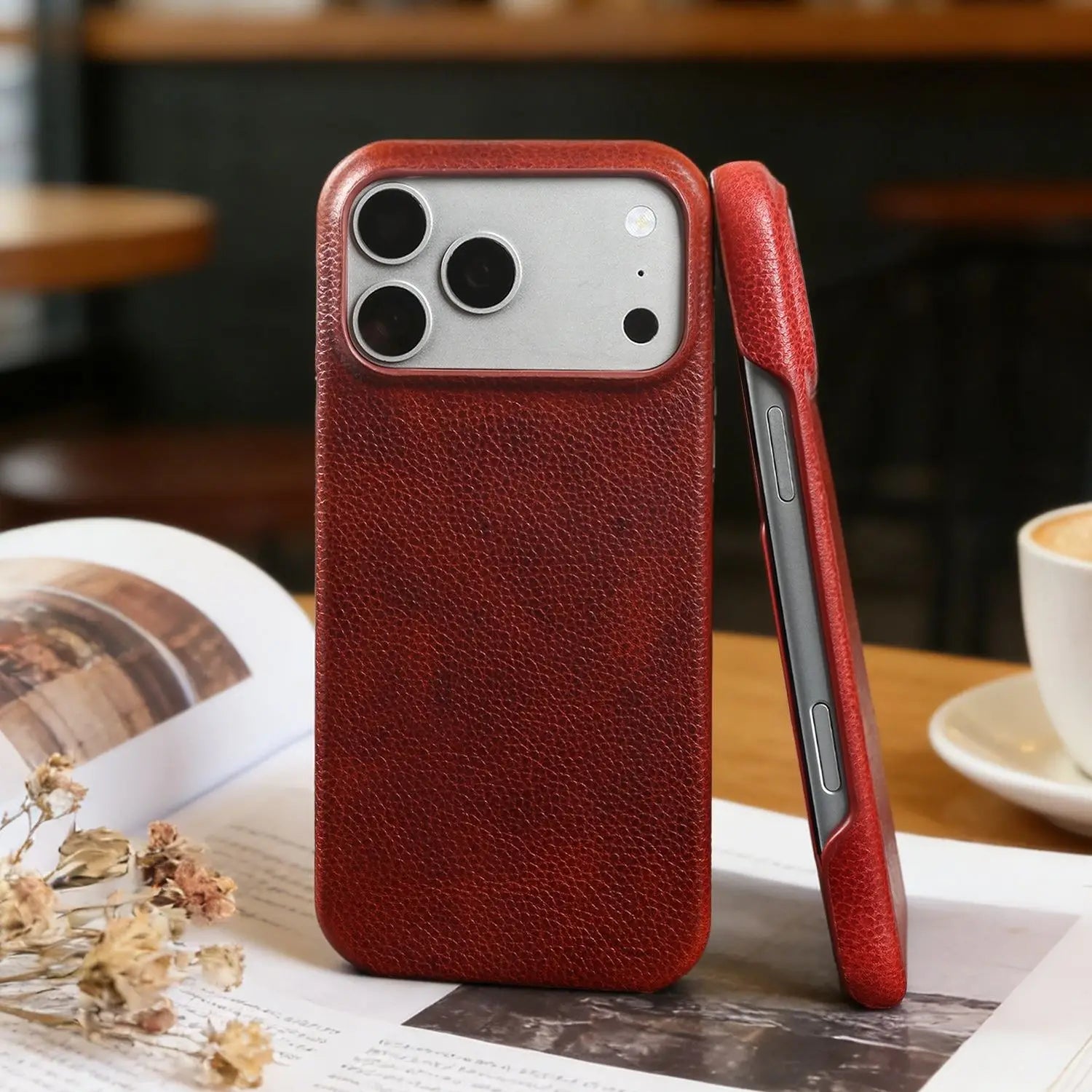 Vintage Genuine Leather Case for iPhone 17 Series