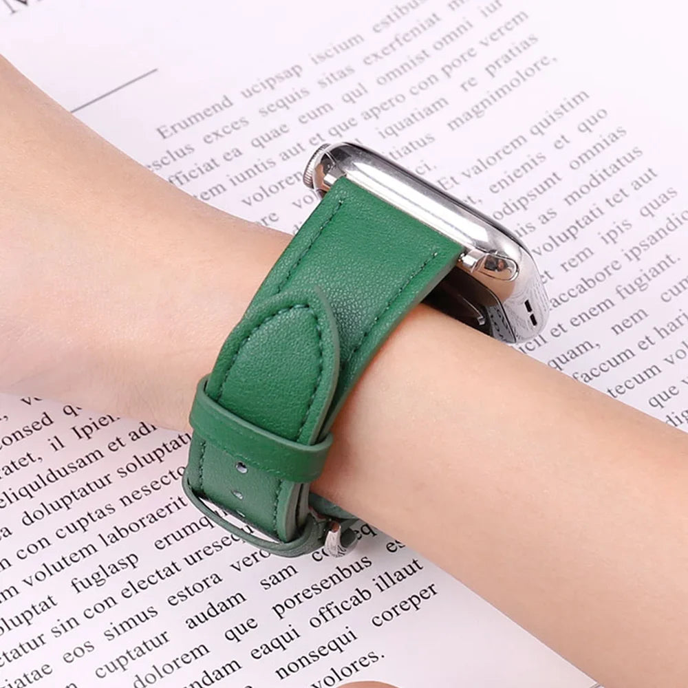 Classic Leather Replacement Strap for Apple Watch