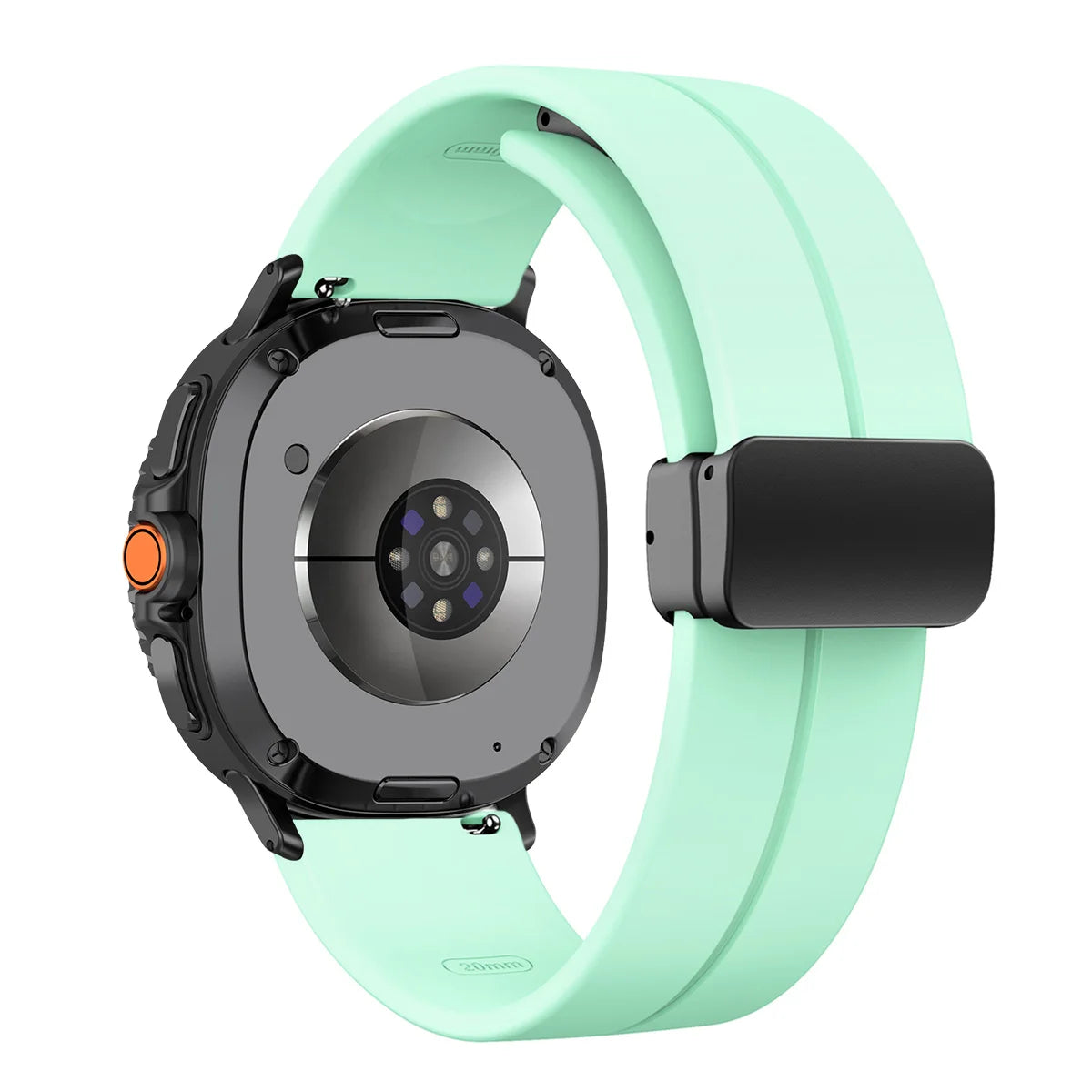 Silicone Magnetic Buckle Strap for Samsung Galaxy Watch 8 /  Galaxy Watch 8 Classic